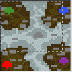 The surface of the map "Decrepit War"