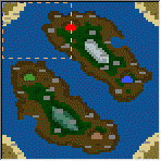 Поверхность карты "Дуэльные острова"
