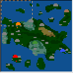 The surface of the map "Fighting for Papua"