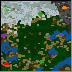 The surface of the map "Goblin's Gold"