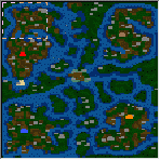 The surface of the map "Kampf der Titanen"