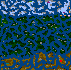 The surface of the map "Naval Conflict ver. 1.3"