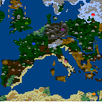 The surface of the map "Europe BC"