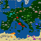 The surface of the map "Rome in Danger (Allies)"