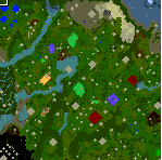 The surface of the map "Robin Hood"