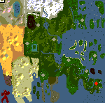 The surface of the map "The Mandate of Heaven"