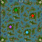 The surface of the map "Boggle (4-player allied)"