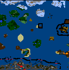 Поверхность карты "Вода, Снег и Огонь"