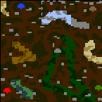 The surface of the map "Four Clans"