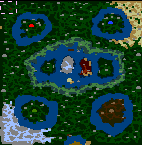 The surface of the map "Dragon Lakes"
