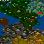 The surface of the map "Draconic Wars"