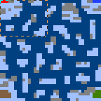 The surface of the map "Adventure Islands"