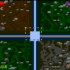 The surface of the map "Crossroads"