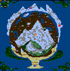 The surface of the map "Earth Eria"