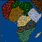 The surface of the map "Africa 1.02"