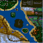 The surface of the map "Lands of Shar"