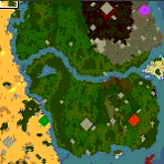 The surface of the map "Nezvratny Osud"