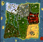 The surface of the map "Treasure Hunters"