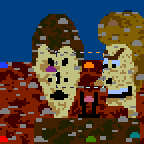 The surface of the map "Beavis and Butt-Head"