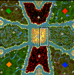 The surface of the map "Dragons and Dungeons"