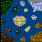 The surface of the map "Island of Plenty"