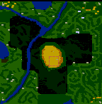 The surface of the map "Golden Valley"