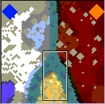 The surface of the map "Fire & Ice"