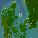 The surface of the map "Denmark"