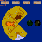 Поверхность карты "Pacman"
