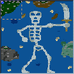 The surface of the map "Skeleton Legion"