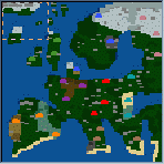 The surface of the map "Europe"