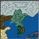 The surface of the map "The Koguryoe kingdom"