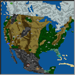 Поверхность карты "Соедененные Штаты Америки"