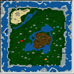 The surface of the map "Land of Sword & Scepter"