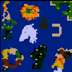 The surface of the map "Bird World 4"