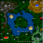 The surface of the map "The Little Island"