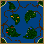The surface of the map "Bard Tales - Dragon Lord"