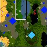 The surface of the map "Revenge of Barbarian"