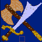 The surface of the map "Sword and Axe"