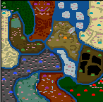 The surface of the map "Barbarian vs. all"