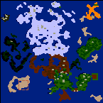 The surface of the map "Land of Giants"