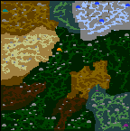 The surface of the map "Wild Lands - Magic Problems"