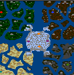 The surface of the map "Ice Kings"
