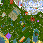 The surface of the map "Town of sport & games v.2"