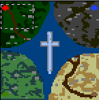 The surface of the map "Cross"