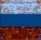 The surface of the map "Flag"