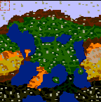 The surface of the map "War of Krynn"