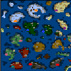 The surface of the map "Pirates of the Magic Sea"