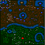 The surface of the map "Robin of Locksley"