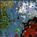 The surface of the map "War of the lords"